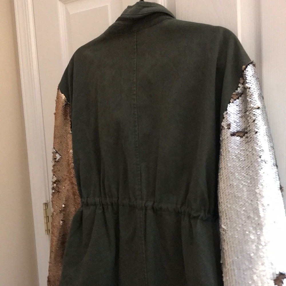 NWT Military & Sequin Jacket - Picture 3 of 6